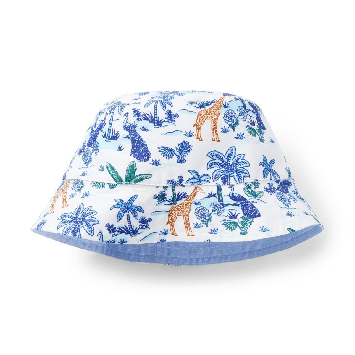 Safari Toile Recycled Reversible Bucket Hat | Janie and Jack