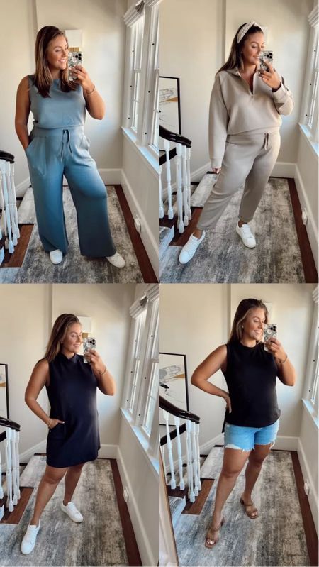 AIR ESSENTIALS I am currently living in.  The fabric is so soft and comfortable.  

Use caralyn10 on Spanx. Wearing 2x in jumpsuit, 1x in pullover, 2x in pants, 1x in dress and 1x in tank

#LTKFind #LTKbump #LTKcurves