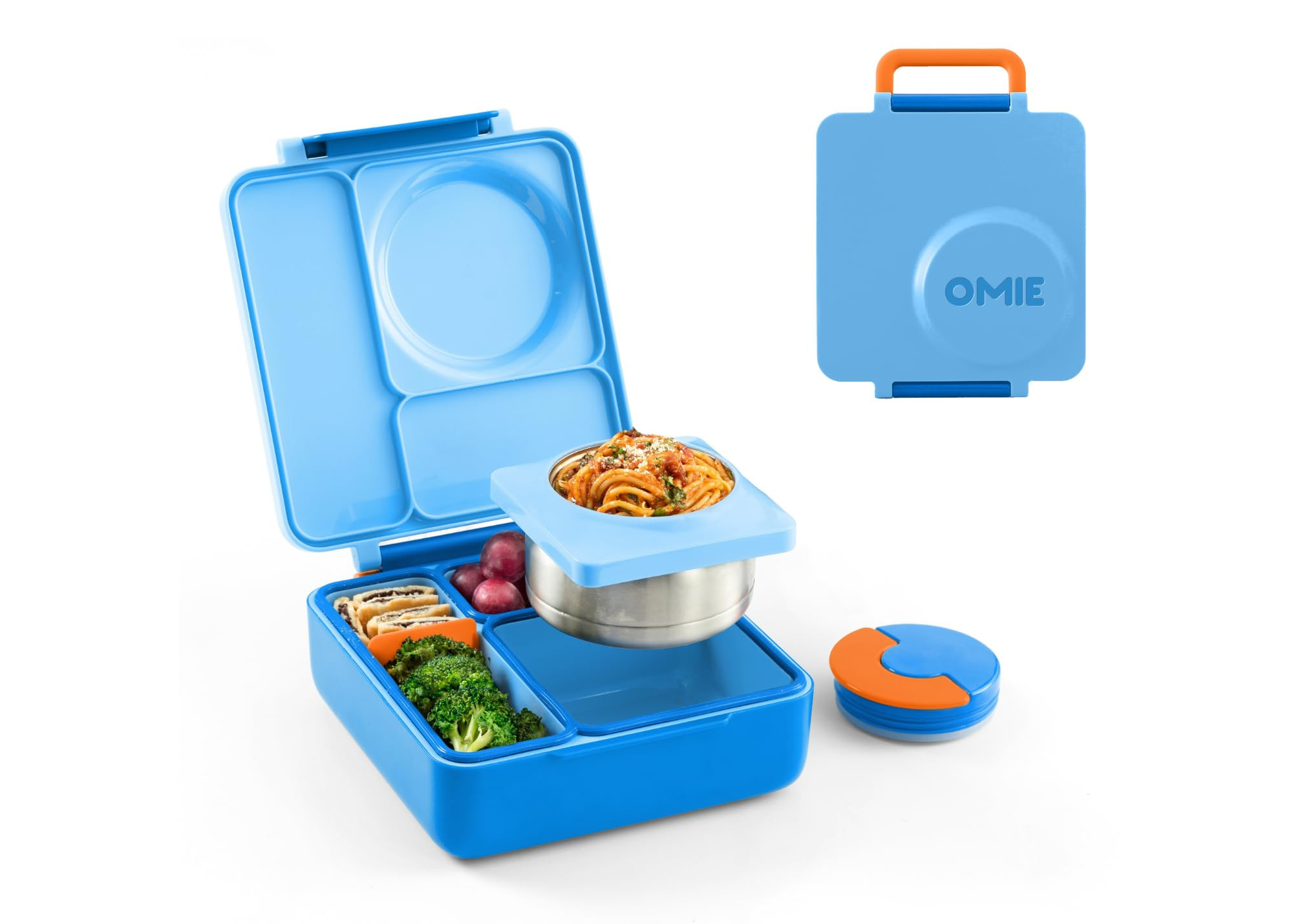 Omie OmieBox Bento Box for Kids - Insulated Lunch Box with Leak Proof Thermos Food Jar - 3 Compar... | Amazon (US)