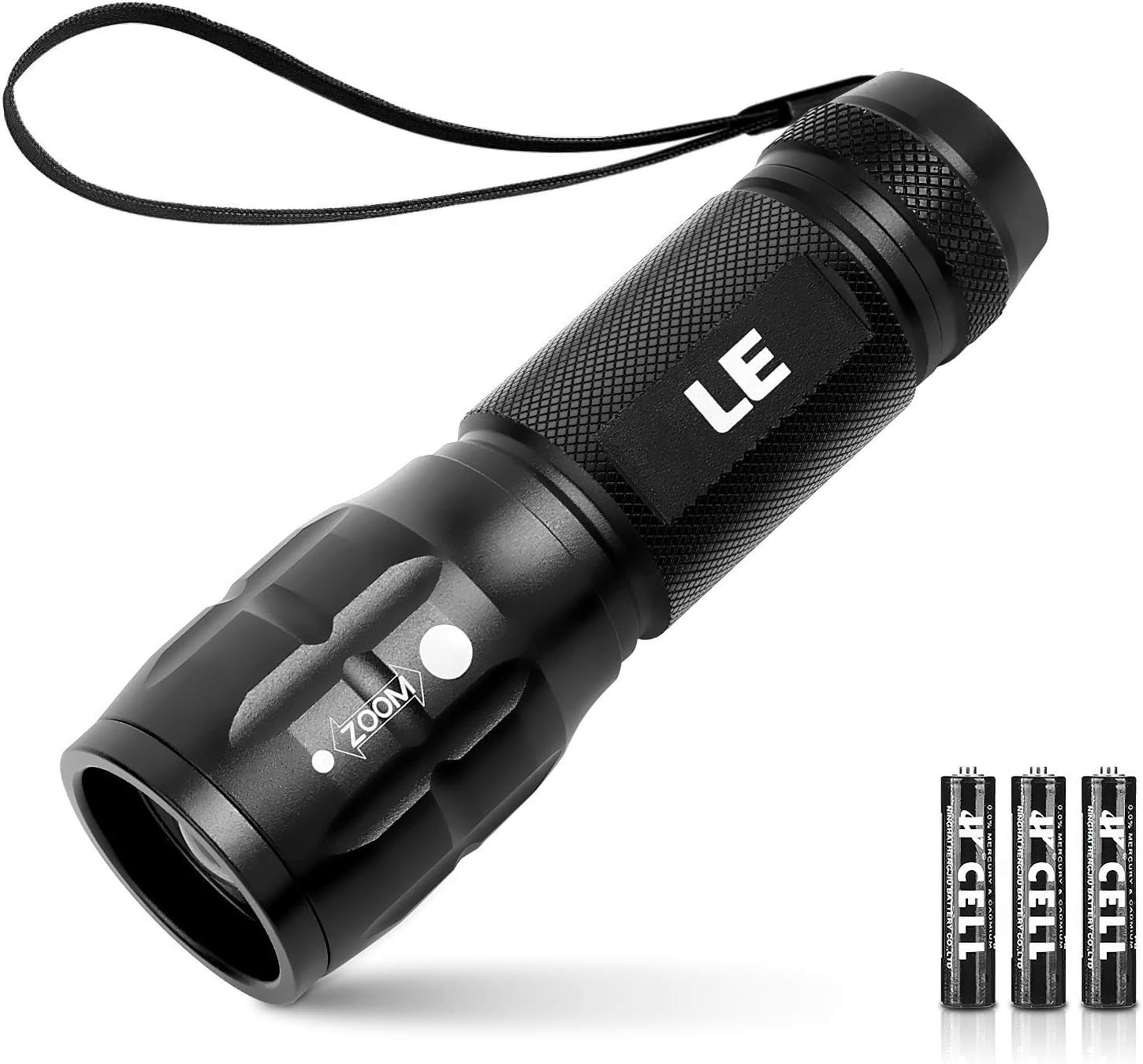 LE LED Flashlights LE1000 High Lumens, Bright Small Flashlight, Zoomable, Waterproof, Adjustable ... | Amazon (US)