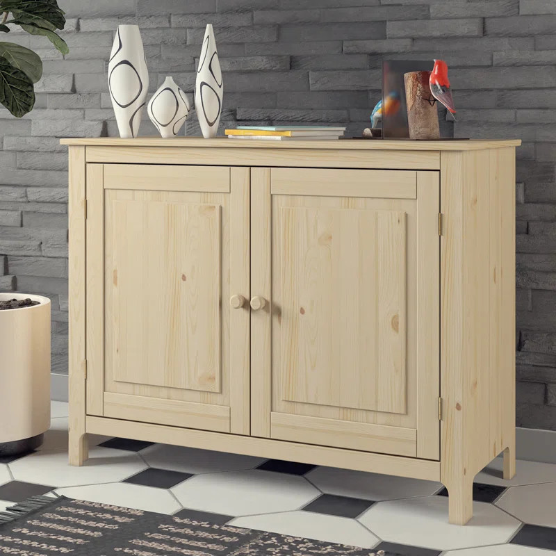 Emely 44" Wide Pine Wood Sideboard | Wayfair North America