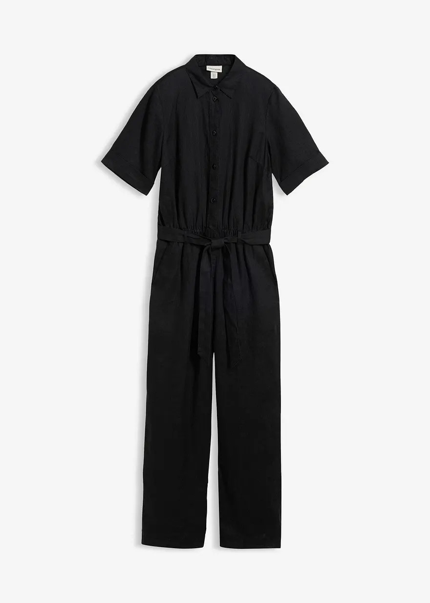 Jumpsuit aus reinem Leinen | Bonprix DE