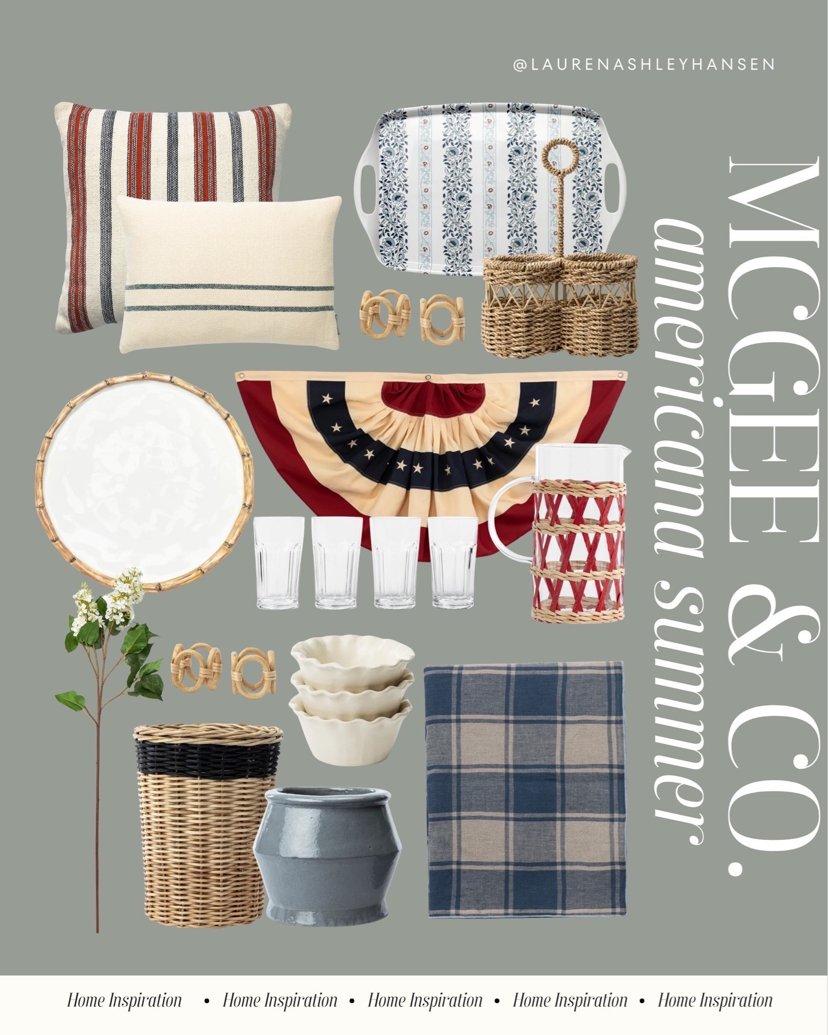 Memorial Day is just a few weeks away! If you’re hosting or wanting to go all out, these Americana finds from McGee & Co. are perfect! Great for a 90s inspired all American summer!

#LTKHome #LTKSaleAlert