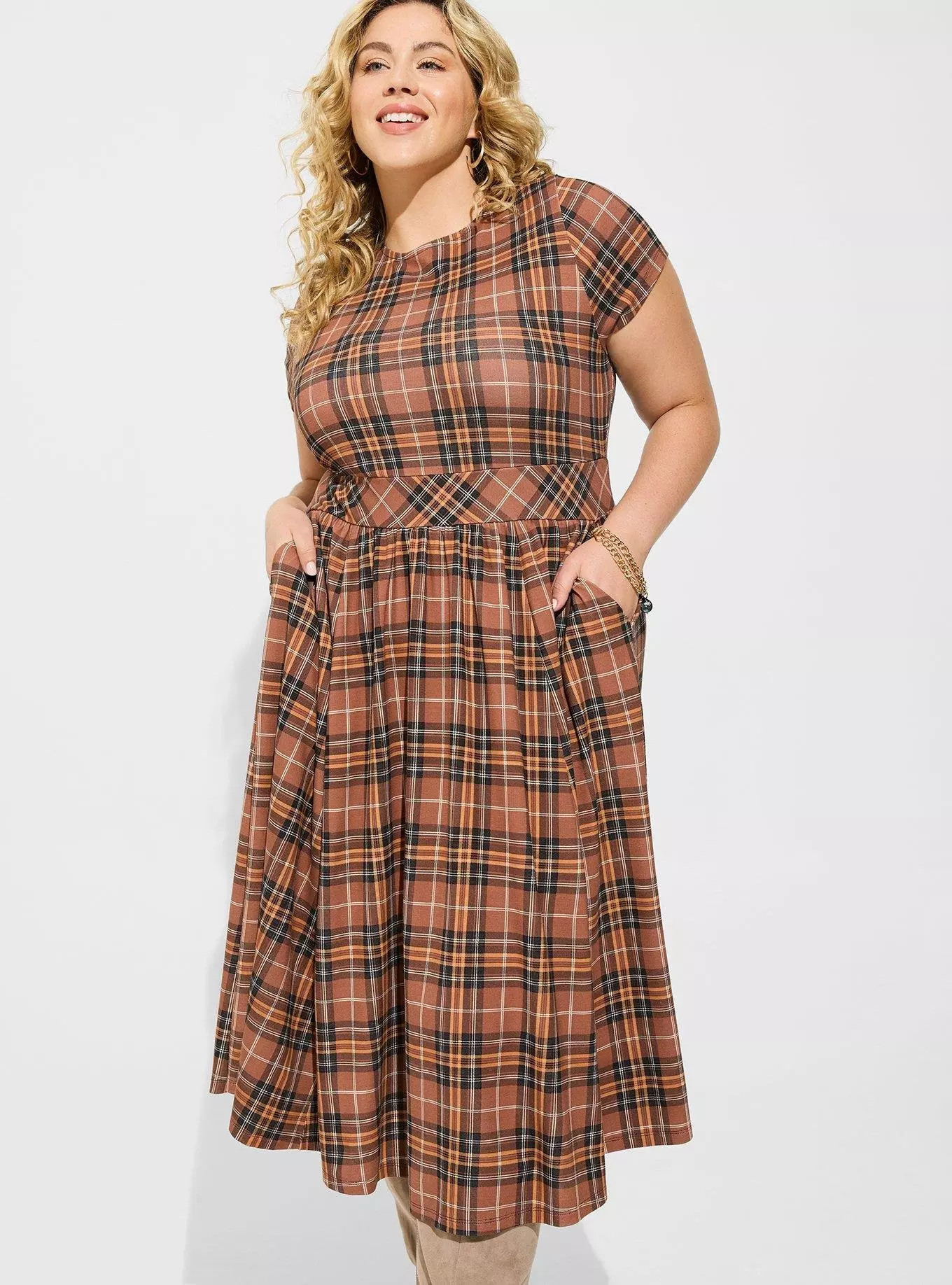 Midi Light Weight Studio Ponte Dress | Torrid (US & Canada)