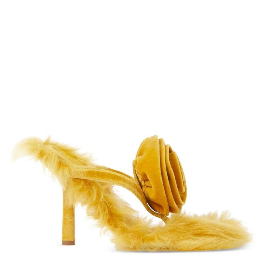 Burberry Shearling Velvet Rose Sandals | Jomashop.com & JomaDeals.com