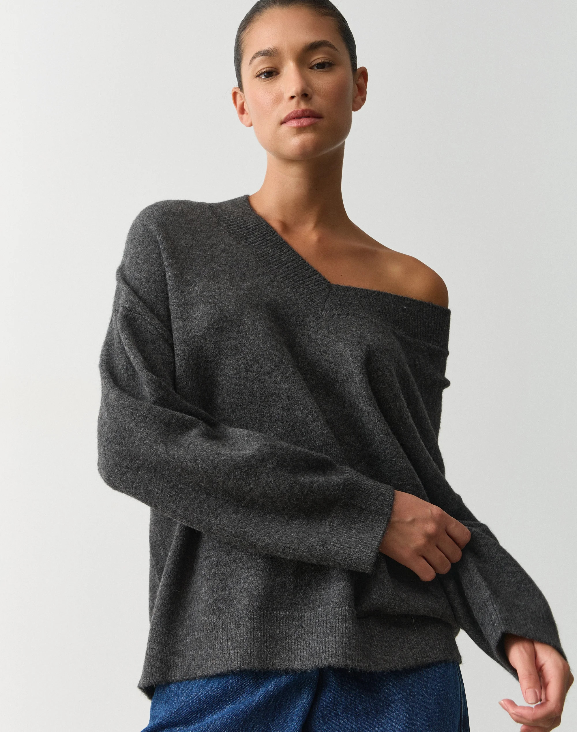 Cosy V Neck Knit Jumper | Glassons (Australia)