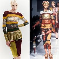 Vintage 90's Jpg Jean Paul Gaultier Cyberbaba Ensemble/Ss 1996 Runway Museum Piece Metallic Foil Pri | Etsy (US)