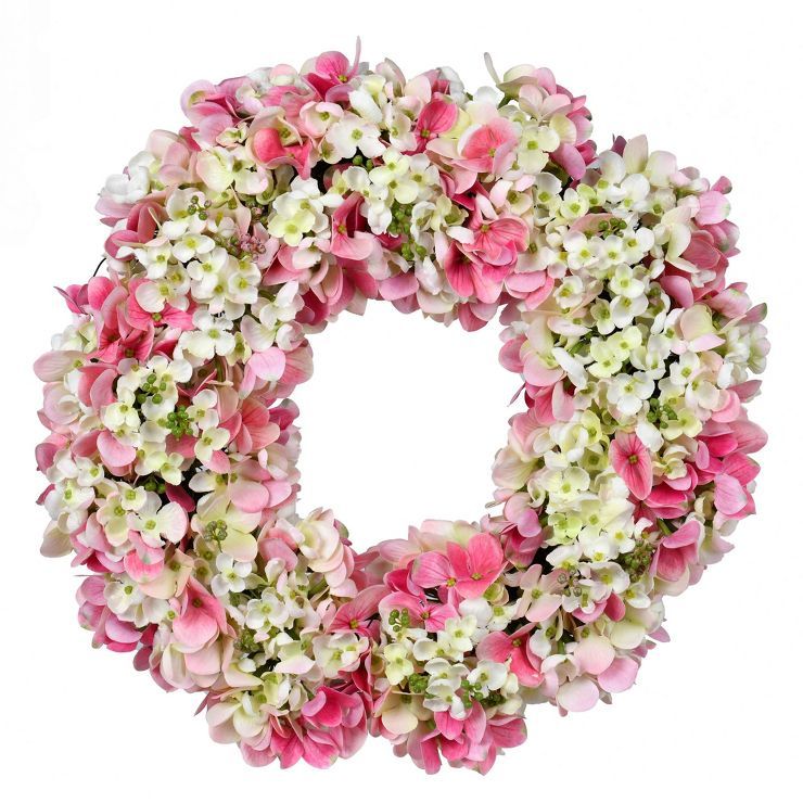 Vickerman Artificial Hydrangea Wreath | Target