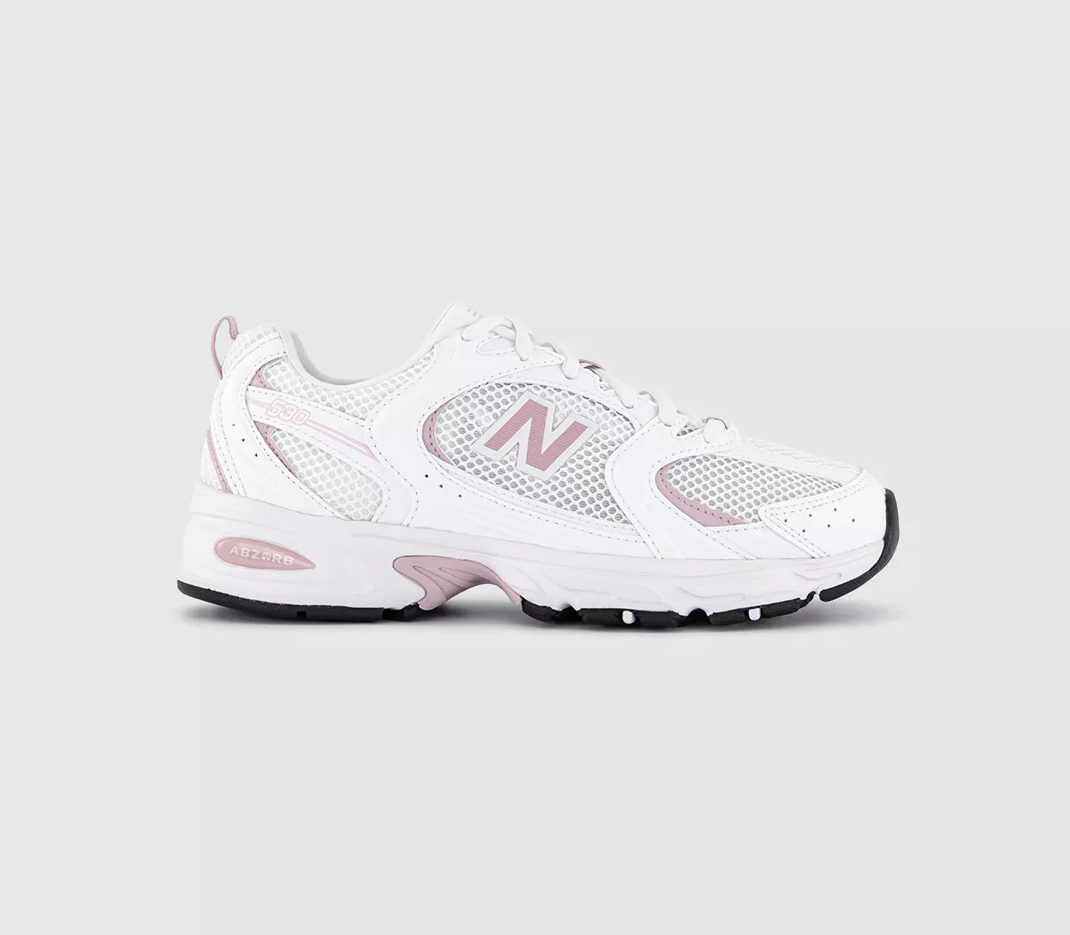 New Balance 530 Trainers White White Pink - Women's Trainers | Office Shoes (UK)