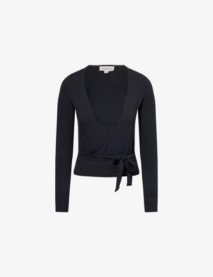 Soft Ballet Wrap Modal-Jersey Top | Selfridges