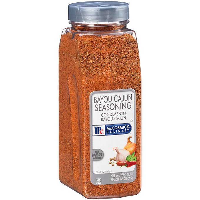 McCormick Culinary Bayou Cajun Seasoning, 21 oz - One 21 Ounce Container of Cajun Seasoning Made ... | Amazon (US)