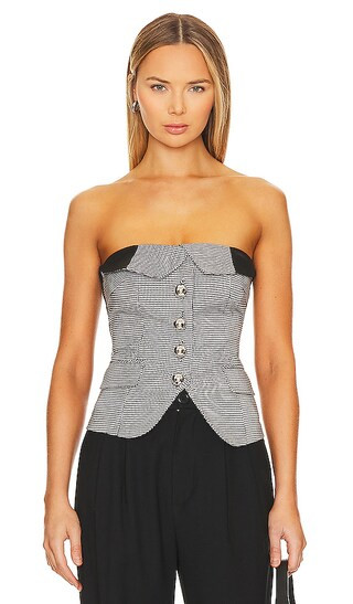 Tailored Bustier in Black | Revolve Clothing (Global)