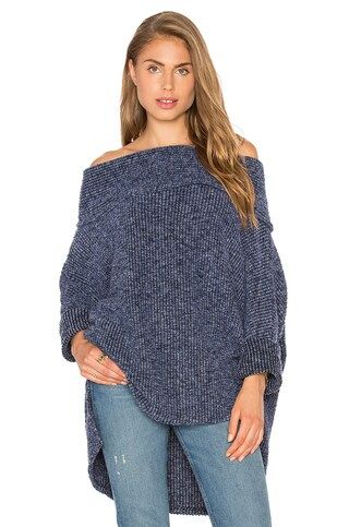 Sweater Rib Off the Shoulder Sweater | Revolve Clothing