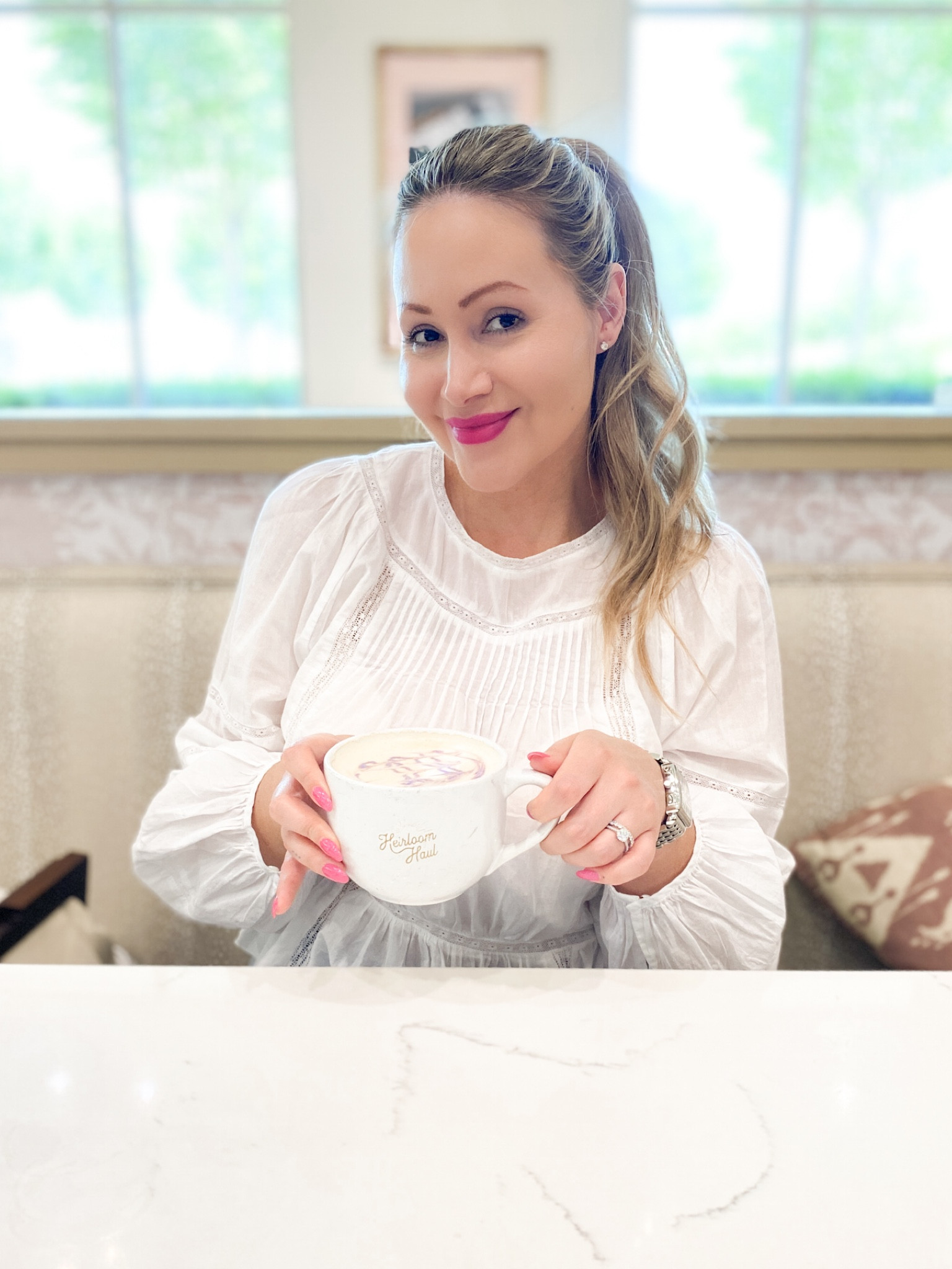 White blouse: wearing a (L)

#LTKunder50 #LTKSeasonal #LTKFind