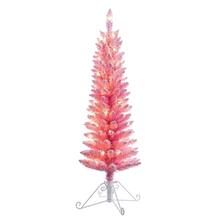Haute Decor 4ft. Pre-Lit Cotton Candy Pink Flocked Fir Artificial Christmas Tree, Clear Lights | Michaels Stores