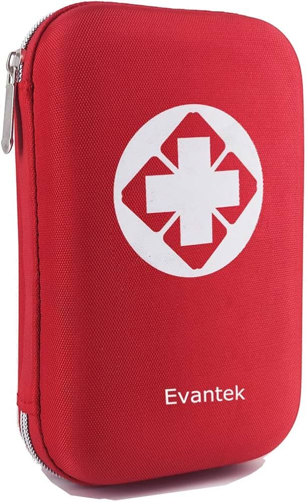 Evantek First Aid Kit Medical Med - 155 Pcs Kit Waterproof Emergency Kit for Camping Hiking Home ... | Amazon (US)