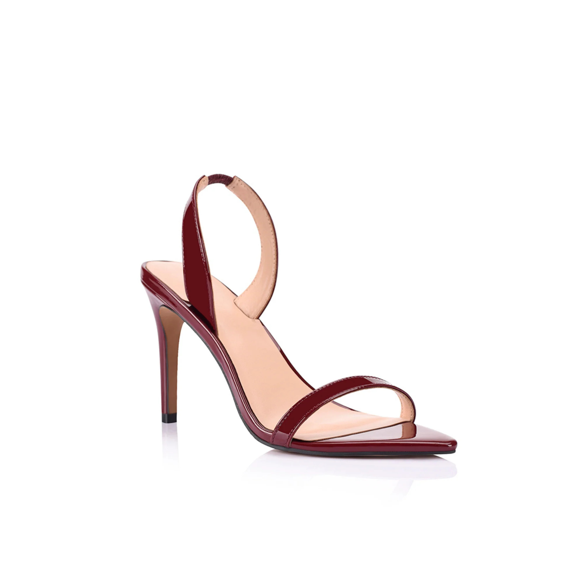 Cleo Slingback Sandal Wine Patent | Lana Wilkinson