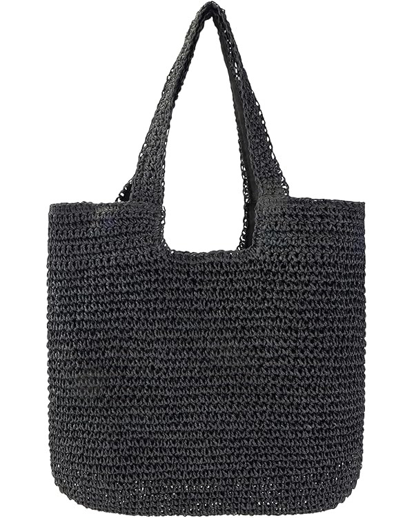 Vipost Straw Beach Tote Bag for Women Large Summer Woven Straw Bag Lightweight Foldable Shoulder ... | Amazon (US)