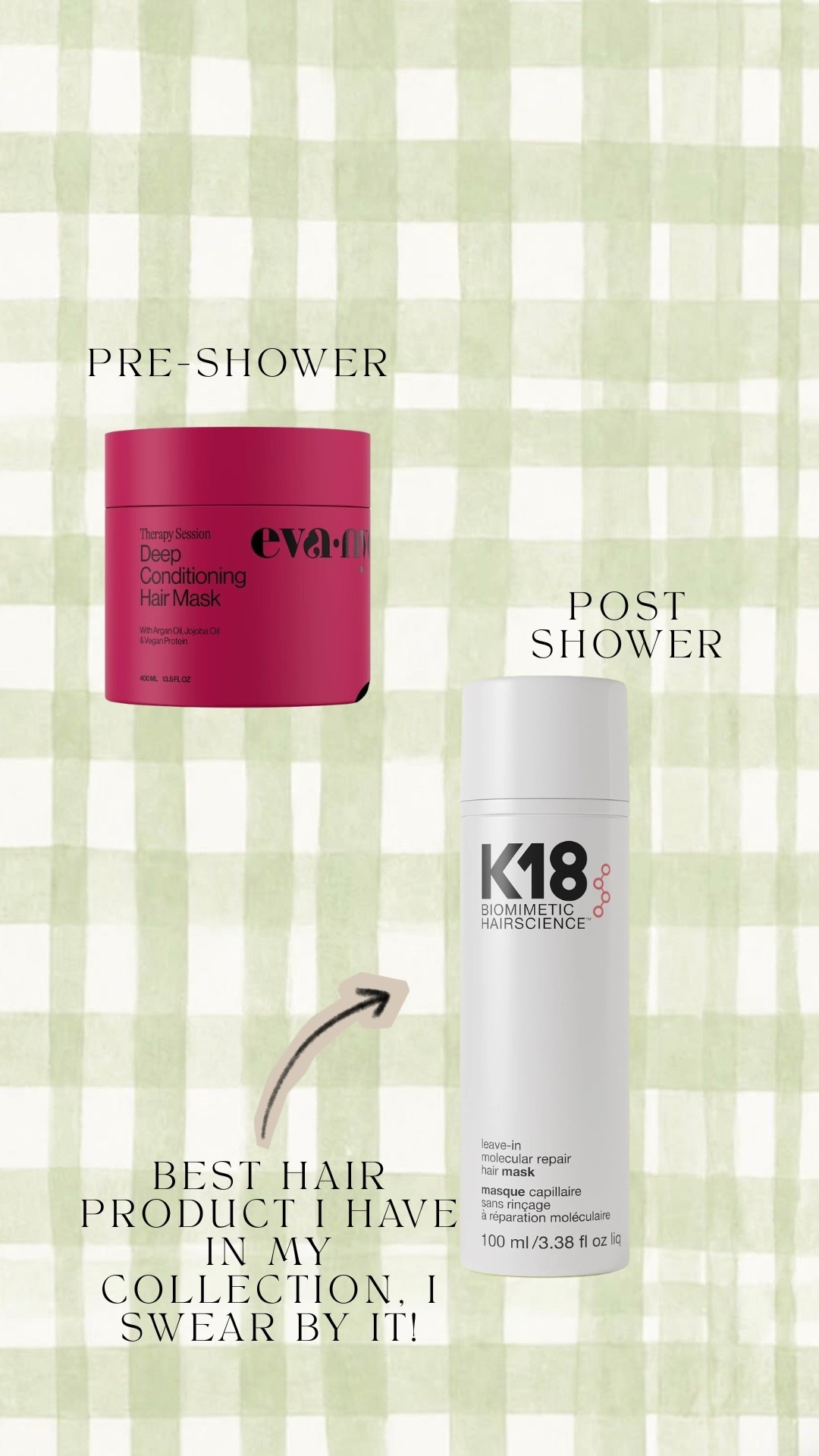 Favorite hair masks for pre and post shower 🚿