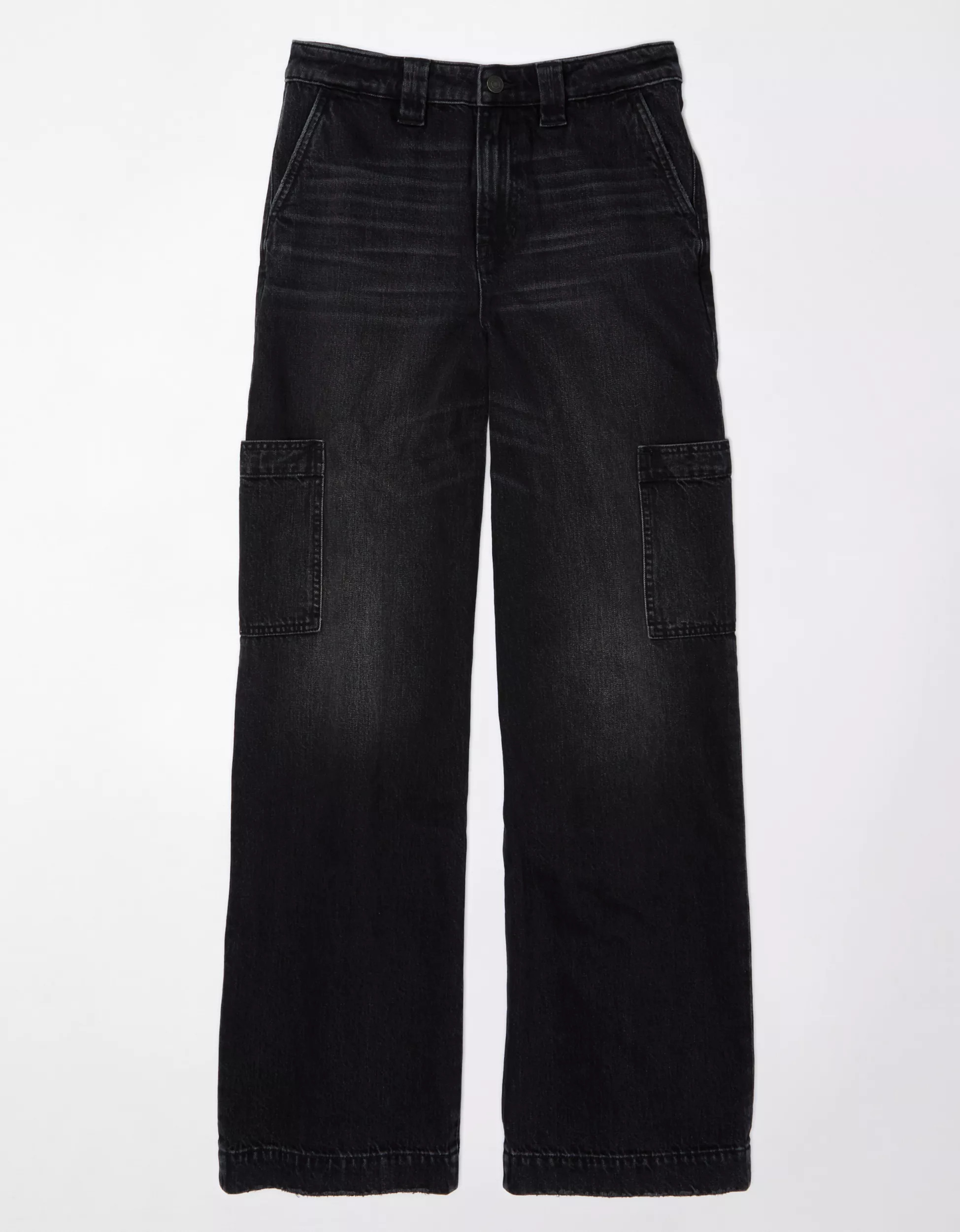 AE Super High-Waisted Baggy Wide-Leg Cargo Jean | American Eagle Outfitters (US & CA)