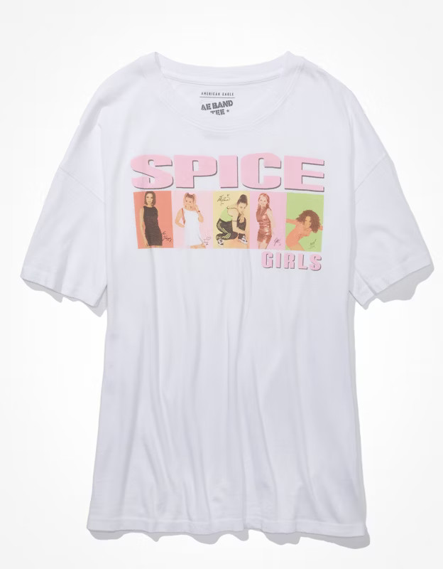 AE Oversized Spice Girls Graphic Tee | American Eagle Outfitters (US & CA)