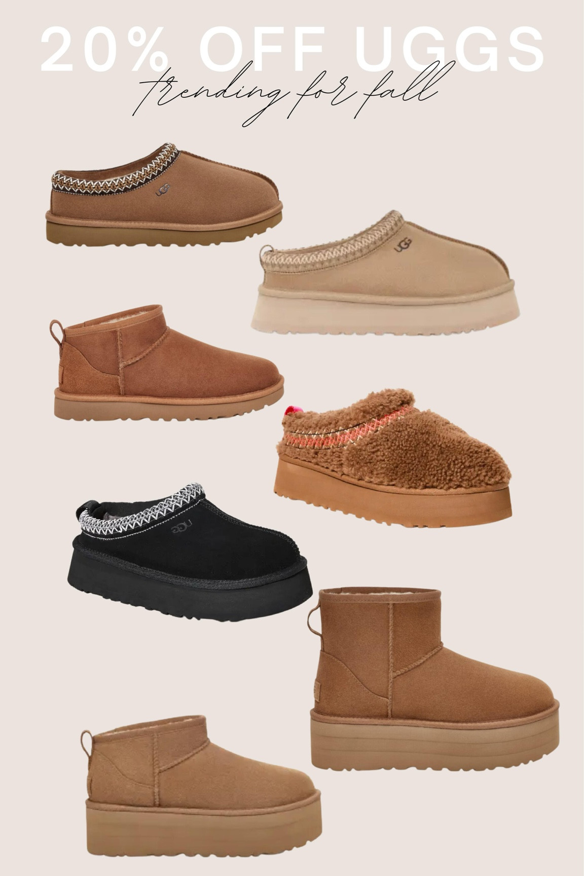 Code LTK20 will save you on all of these Uggs!! These NEVER get a price drop! 

#LTKsalealert #LTKHolidaySale #LTKshoecrush