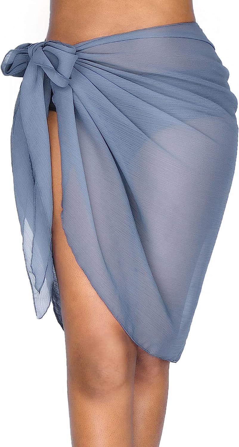 milkfeel Beach Sarong Coverups for Women Bathing Suit Cover Up Skirt Swimsuit Wraps Bikini | Amazon (US)