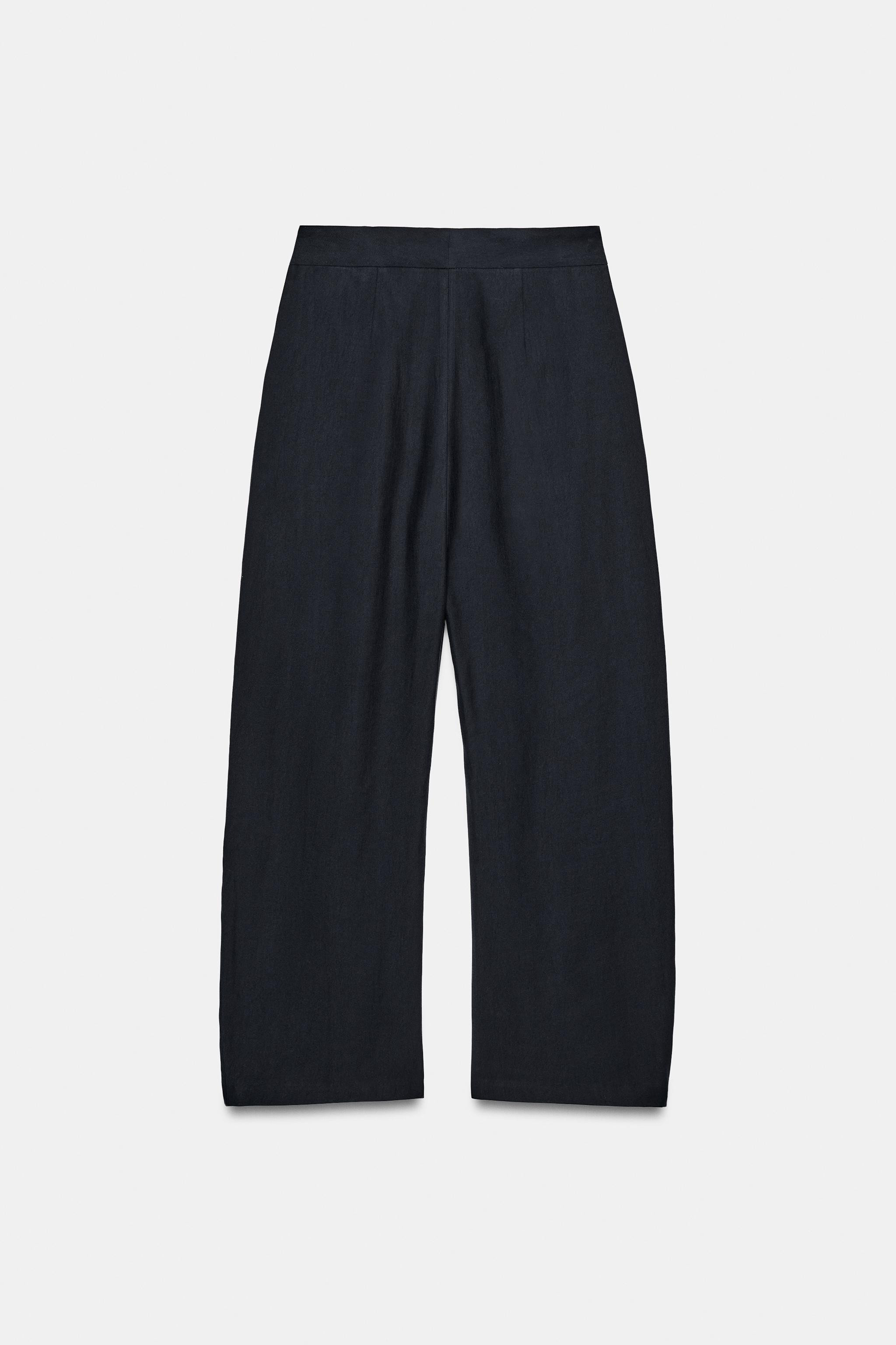 ZW COLLECTION WIDE LEG PLEATED PANTS | Zara US