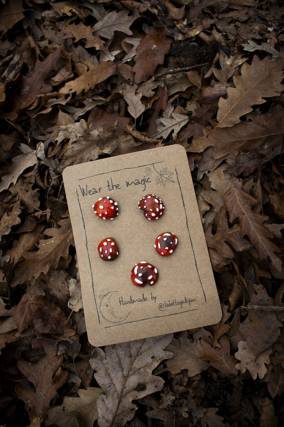 Fairy Ring Pins set of 5 Mushroom Pins goblincore,cottagecorefashion,faecore,cozy,woodland,hobbit... | Etsy (US)