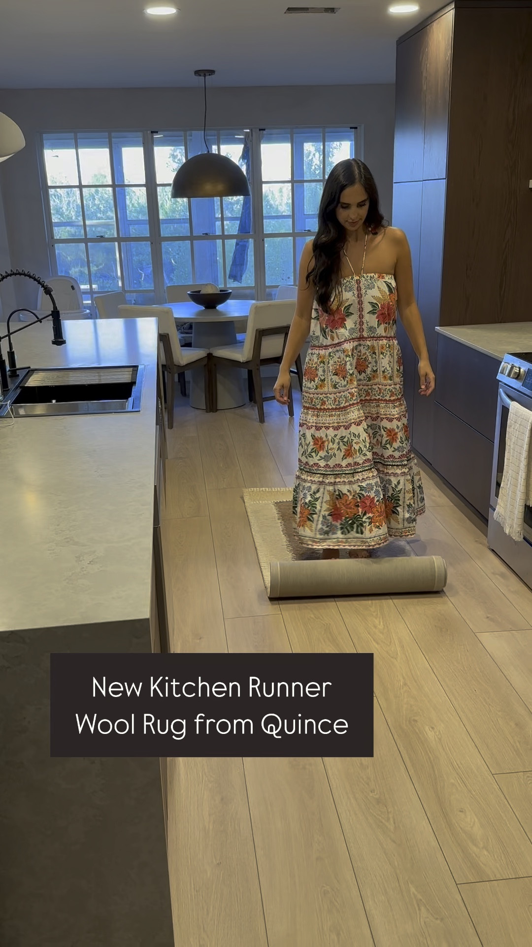 Did you guys know @onequince has rugs too?!! I just got the prettiest & best priced wool runner rug, and I am just in loveeee. The prettiest colors & textures!! The best place to get designer items without the upcharge!!! #quincepartner

#LTKVideo #LTKHome #LTKSaleAlert