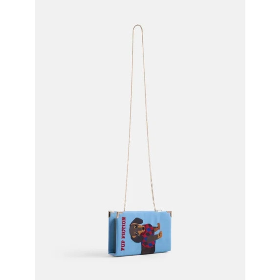 Free Assembly Women's Pup Fiction Crossbody, Light Blue | Walmart (US)