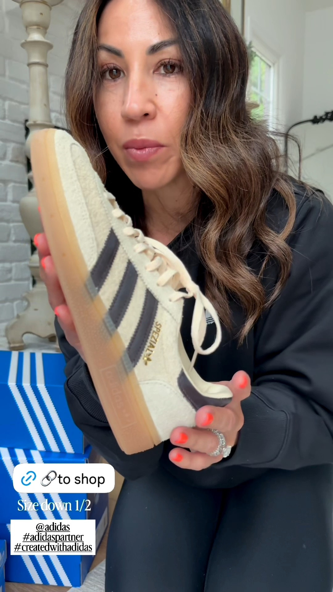Adidas sneakers. Size down half.
#adidaspartner #createdwithadidas @adidas

#LTKOver40