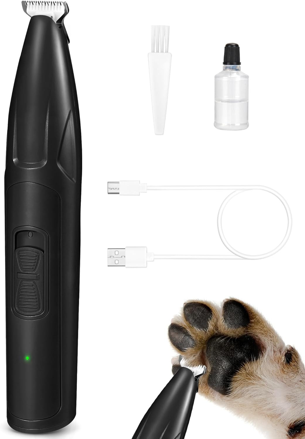 Dog Clippers for Grooming, 2 Speed Low Noise Cordless Dog Paw Trimmer, Rechargeable Small Pet Hai... | Amazon (US)