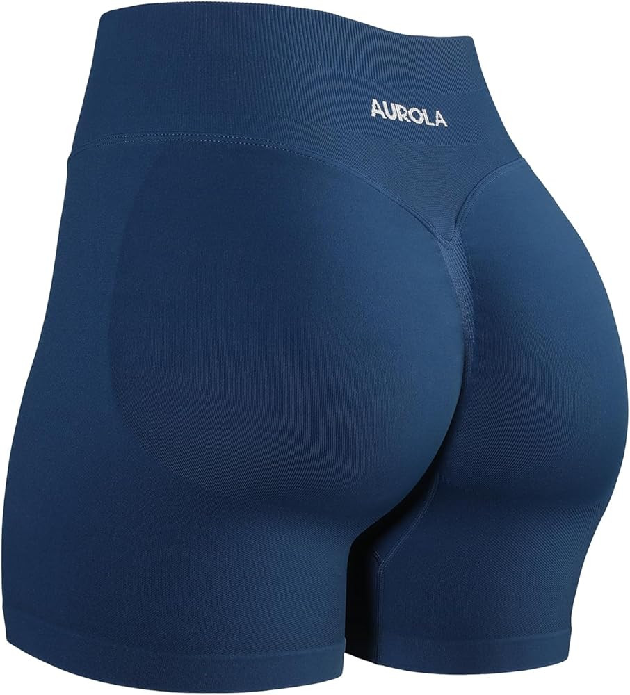AUROLA Influence Workout Shorts for Women,2.5 3.5 4.5 5.5 6.5 No Roll Up Squat Proof Scrunch Seam... | Amazon (US)