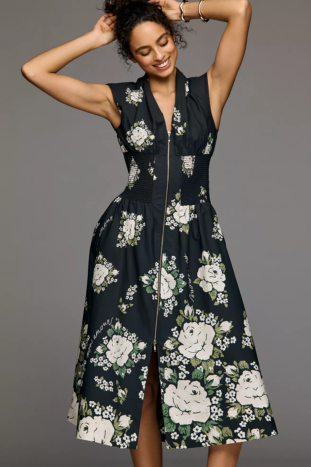 The Tommie Zip-Front Midi Dress | Anthropologie (US)