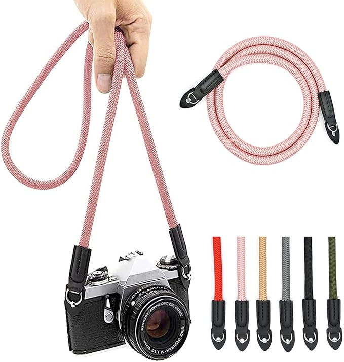 Camera Strap Vintage 100cm Nylon Climbing Rope Camera Neck Shoulder Strap for Micro Single and DS... | Amazon (US)