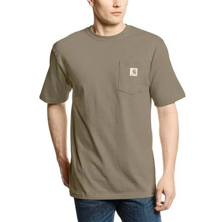Carhartt Short Sleeve Heavyweight Cotton T-Shirt Desert (Men s) | Walmart (US)