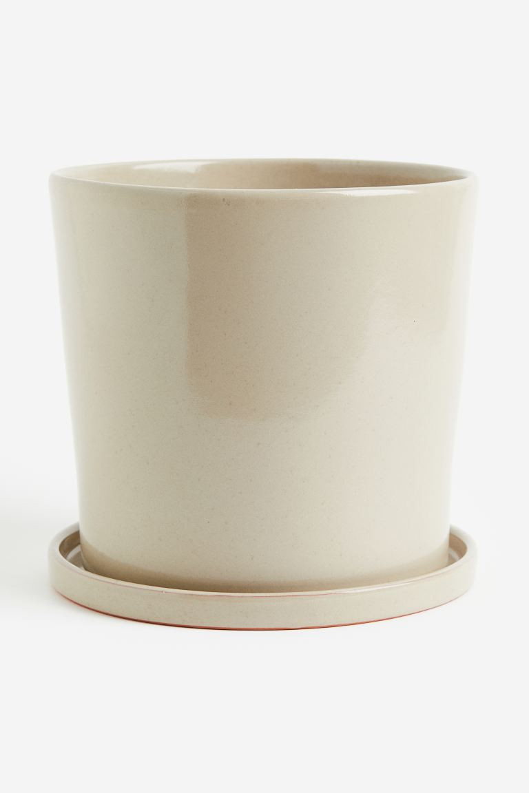 Large Plant Pot and Saucer | H&M (US + CA)
