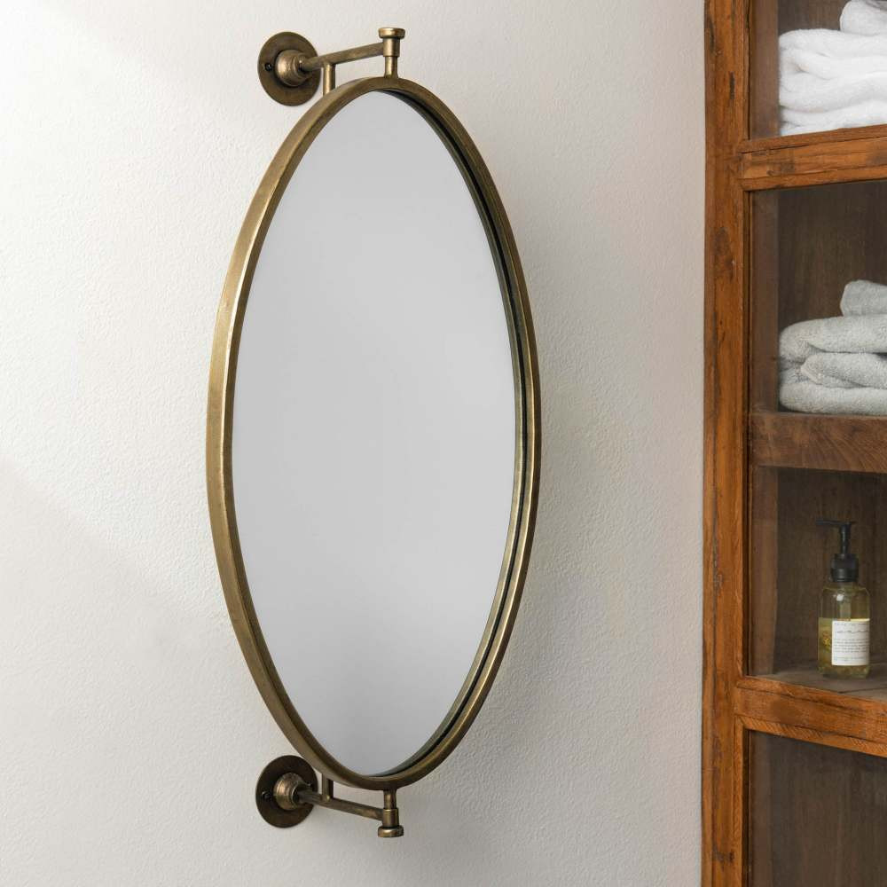 Aimee Oval Swivel Mirror | Magnolia