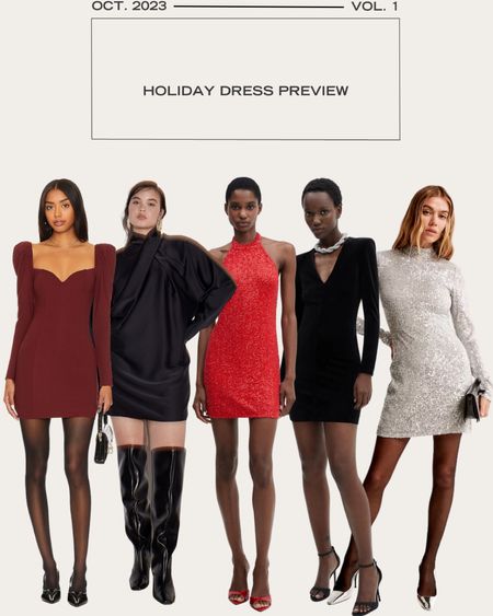 Holiday dresses. Holiday party dresses 🖤