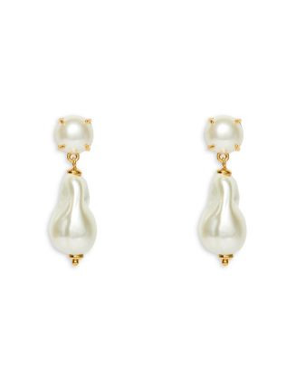 Jackie Imitation Pearl Drop Earrings in Gold Tone | Bloomingdale's (US)
