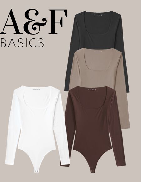 These bodysuits from Abercrombie & Fitch are a great closet staple and the perfect wear all fall and winter 

#LTKSeasonal #LTKHoliday #LTKstyletip