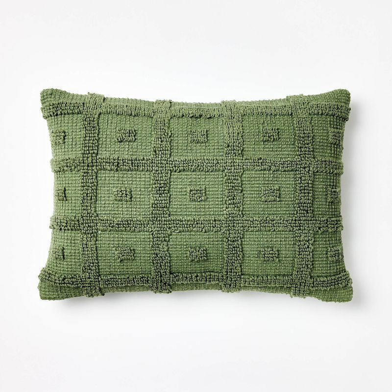 Tufted Geo Lumbar Throw Pillow - Threshold™ designed with Studio McGee | Target