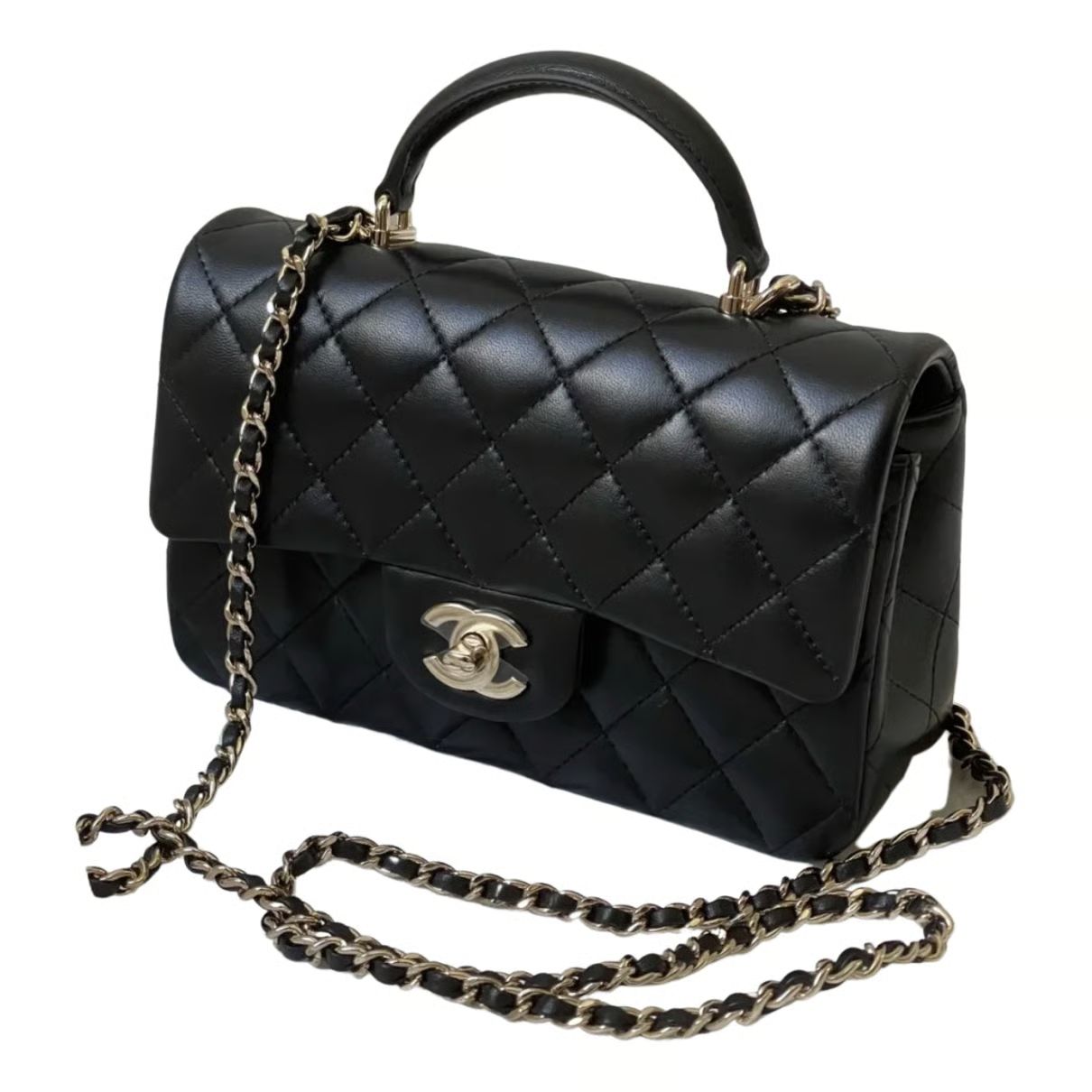 Chanel Timeless Classique Top Handle leather mini bag | Vestiaire Collective (Global)