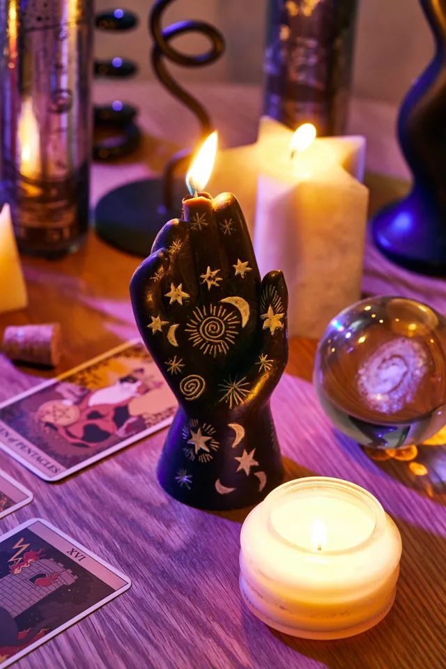 Celestial Hand Shaped Candle | Urban Outfitters (US and RoW)
