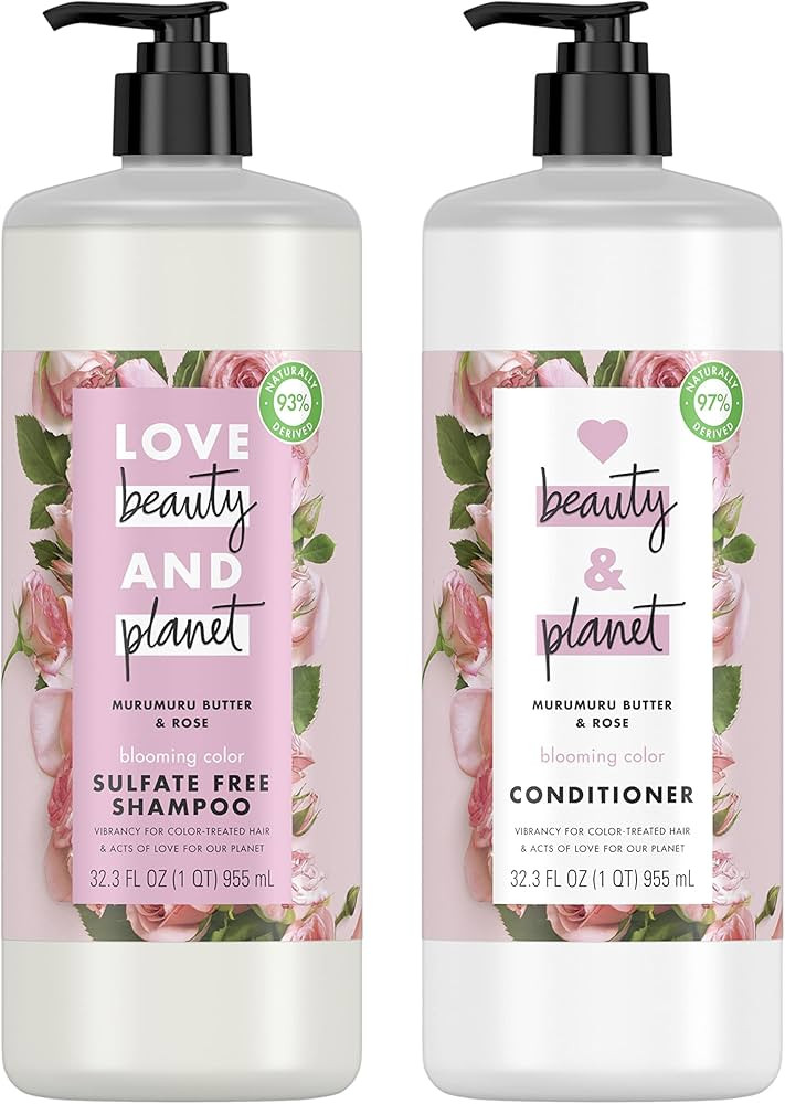 Love Beauty and Planet Blooming Color Champú y acondicionador sin sulfatos para cabello tratado ... | Amazon (US)