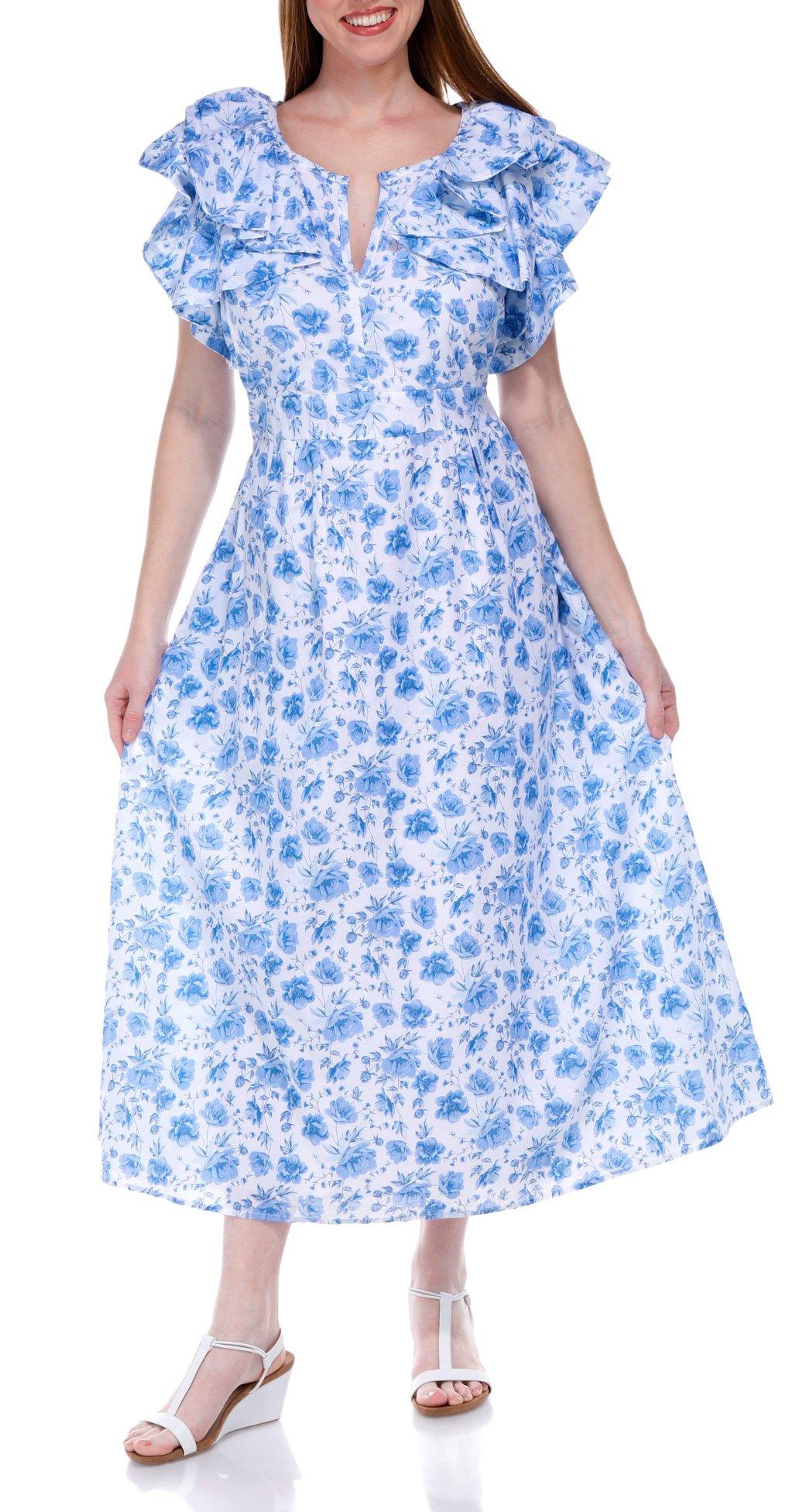 Simply Southern Juniors Bluebuds Maxi Dress | Bealls