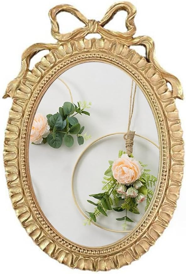 Vintage Picture Frame, 8.5" x 6" Oval Bowknot Photo Frames with Glass Front, Home Decor for Wall ... | Amazon (US)