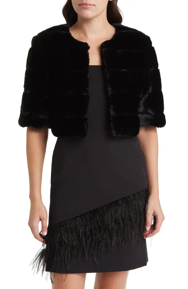 Faux Fur Crop Jacket | Nordstrom