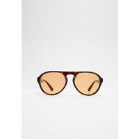 Stradivarius Aviator style sunglasses Brown OS | Stradivarius (UK)